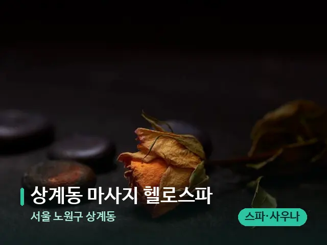 서울 노원구 상계동 상계동 마사지 헬로스파 — 핫스톤을 올린 관리 장면