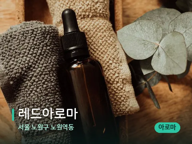 서울 노원구 노원역동 레드아로마 — 마사지 오일과 도구