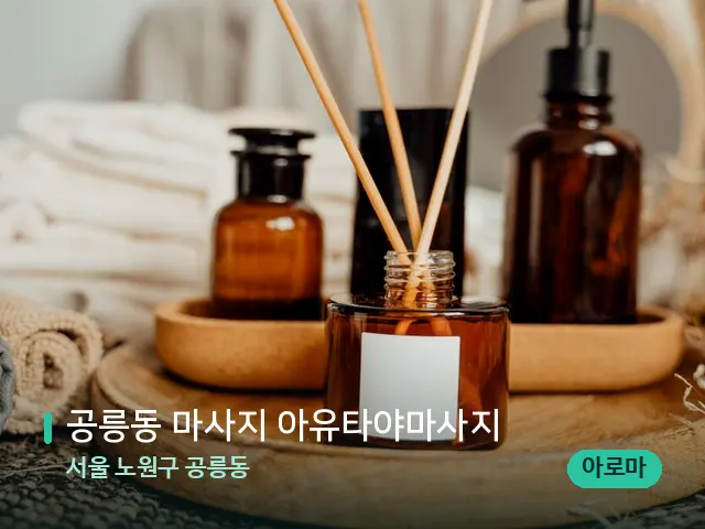 서울 노원구 공릉동 공릉동 마사지 아유타야마사지 — 마사지 오일과 도구